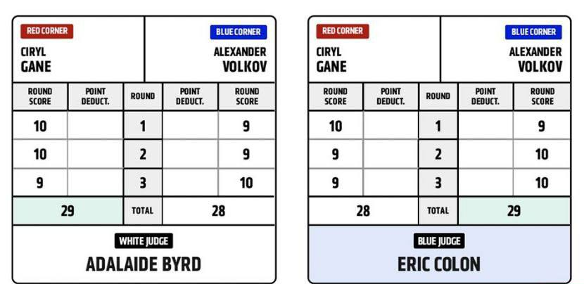 Судейские записки после боя Волков - Ганн: россиянин потерпел поражение