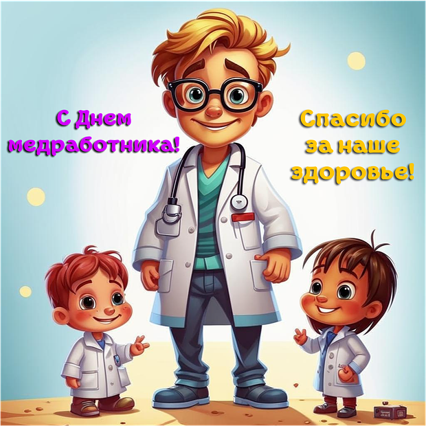 Трогательные открытки ко Дню медика: 25 оригинальных картинок с поздравлениями для медицинских работников
