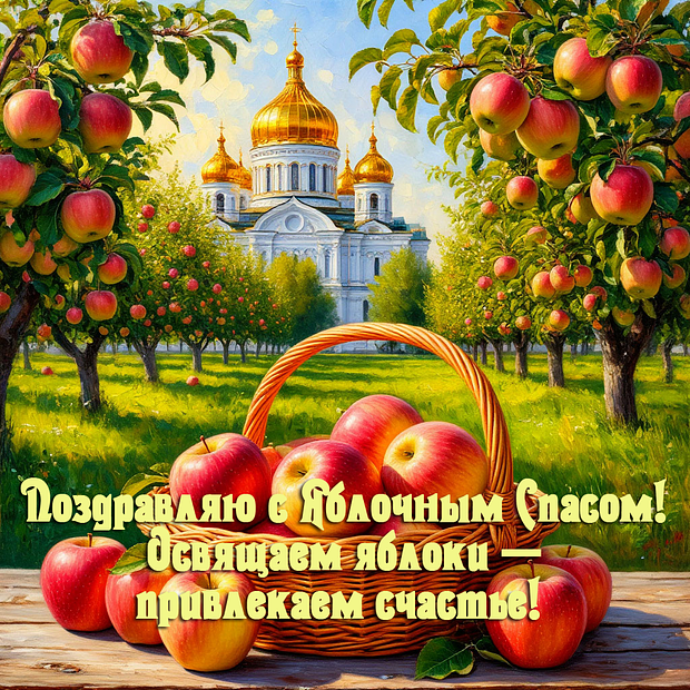 Яблочный Спас: более 40 открыток и поздравлений