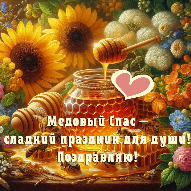Празднование Медового Спаса: бесплатные открытки и поздравления
