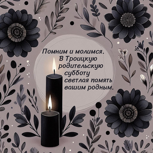 В Троицкой родительской субботе 2025 года: 25 трогательных открыток с молитвами в память о близких