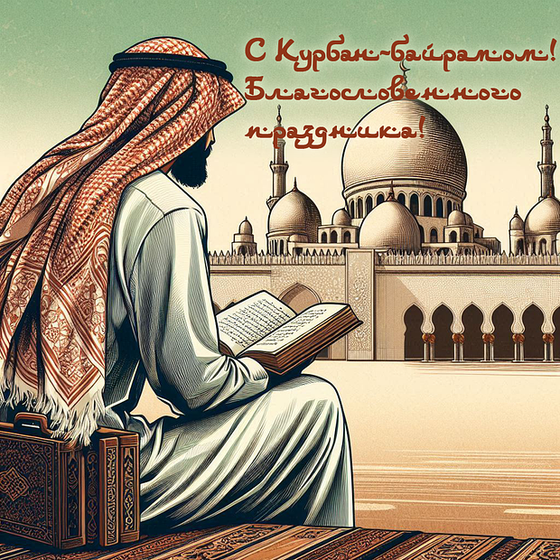 Отправка поздравлений с Курбан-байрамом: яркие открытки для праздника в 2025 году