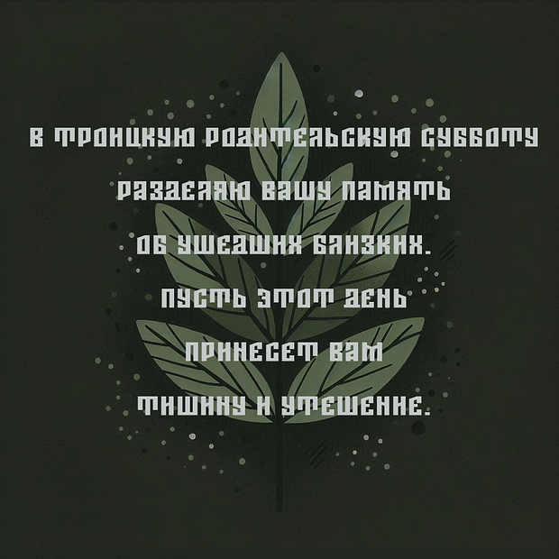 В Троицкой родительской субботе 2025 года: 25 трогательных открыток с молитвами в память о близких