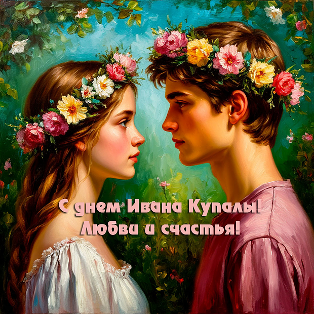 Нарядные открытки ко Дню Ивана Купалы: 40 поздравлений для близких