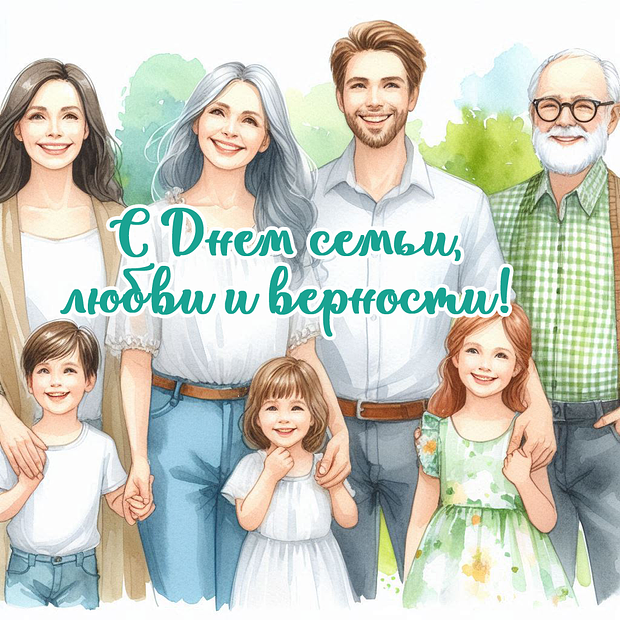 Поздравления с Днем семьи, любви и верности: более 30 уникальных открыток
