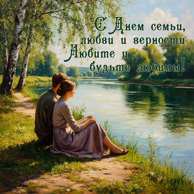 От открыток на День семьи, любви и верности до поздравлений: 70+ уникальных карточек