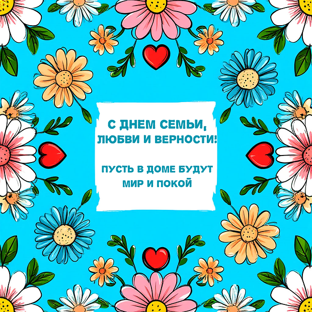 Поздравления с Днем семьи, любви и верности: более 30 уникальных открыток