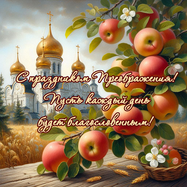 Яблочный Спас: 40+ открыток и поздравлений