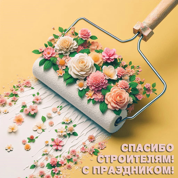 От открыток с Днем строителя: 50+ картинок и поздравлений