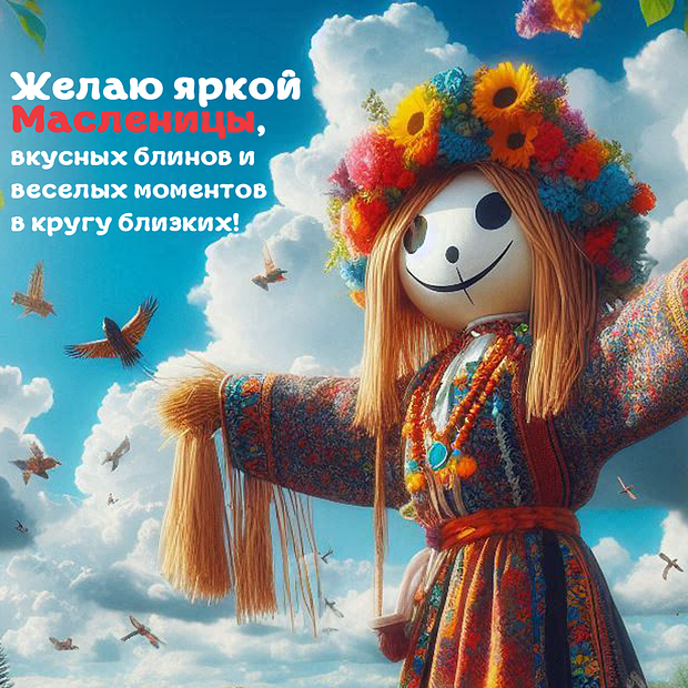 Уникальные открытки к Масленице: 15 картинок для поздравлений близких в 2026 году