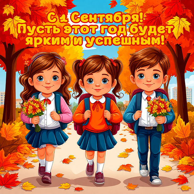 Начало учебного года 1 Сентября: 80+ открыток и поздравлений