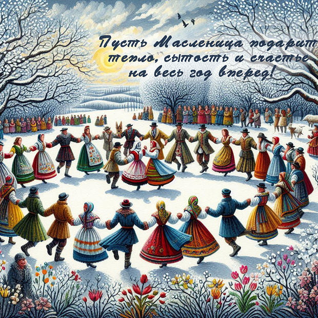 Уникальные открытки к Масленице: 15 картинок для поздравлений близких в 2026 году