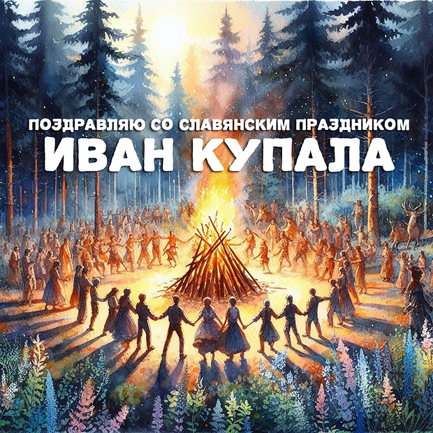 Нарядные открытки ко Дню Ивана Купалы: 40 поздравлений для близких