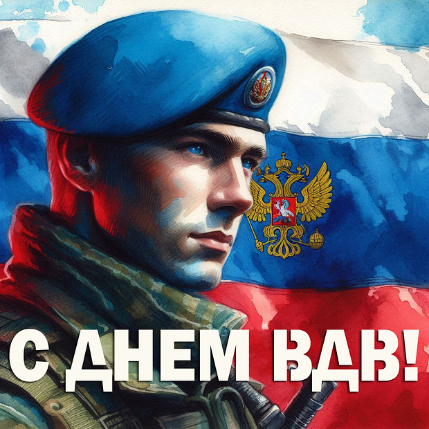 «Никто, кроме нас!» Празднования Дня ВДВ: более 50 открыток и поздравлений по случаю 95-летия десантных войск