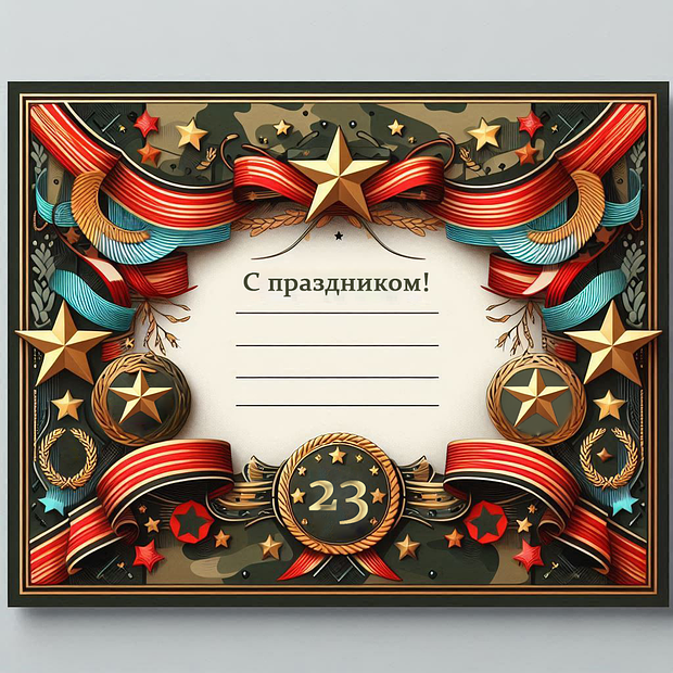 Красивые открытки на 23 Февраля: 30+ идей для поздравления