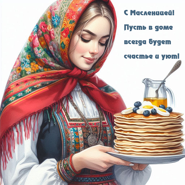 Уникальные открытки к Масленице: 15 картинок для поздравлений близких в 2026 году