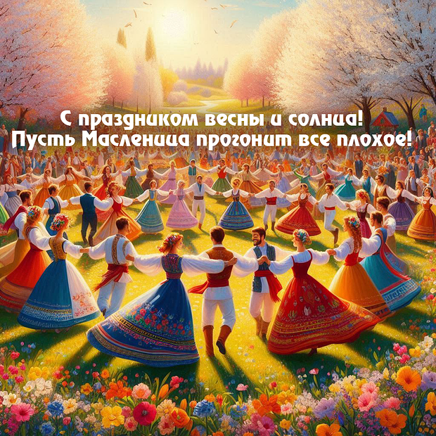 Уникальные открытки к Масленице: 15 картинок для поздравлений близких в 2026 году