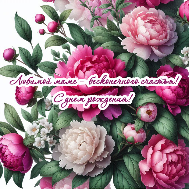 Открытки маме на день рождения: 70+ картинок и поздравлений