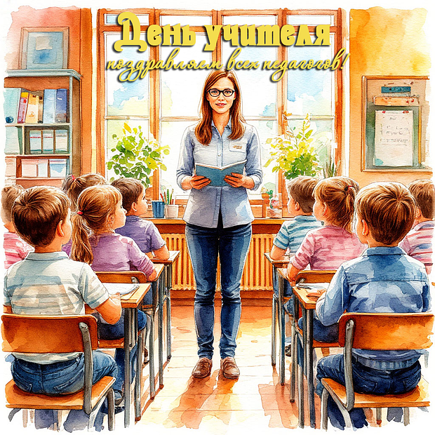 Открытки на День учителя: более 60 картинок и поздравлений