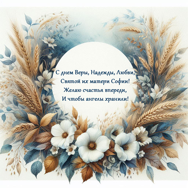 Праздничные открытки ко Дню Веры, Надежды и Любви: более 40 вариантов поздравлений