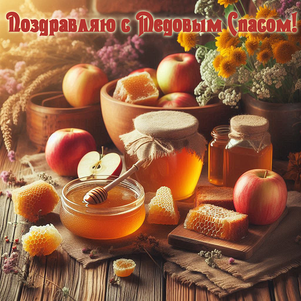 Празднование Медового Спаса: бесплатные открытки и поздравления