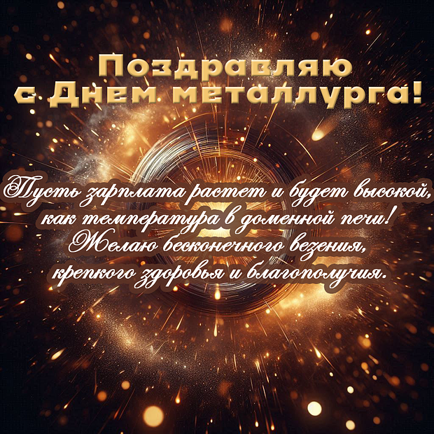 Празднование Дня металлурга: яркие открытки и поздравления для коллег