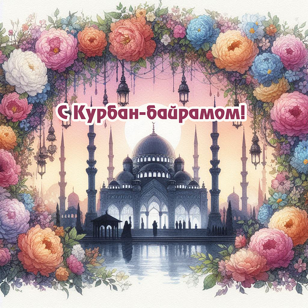 Отправка поздравлений с Курбан-байрамом: яркие открытки для праздника в 2025 году