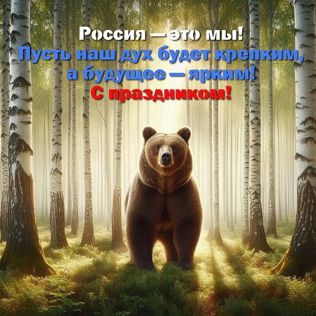 С Днём России! Красивые открытки и поздравления в честь праздника