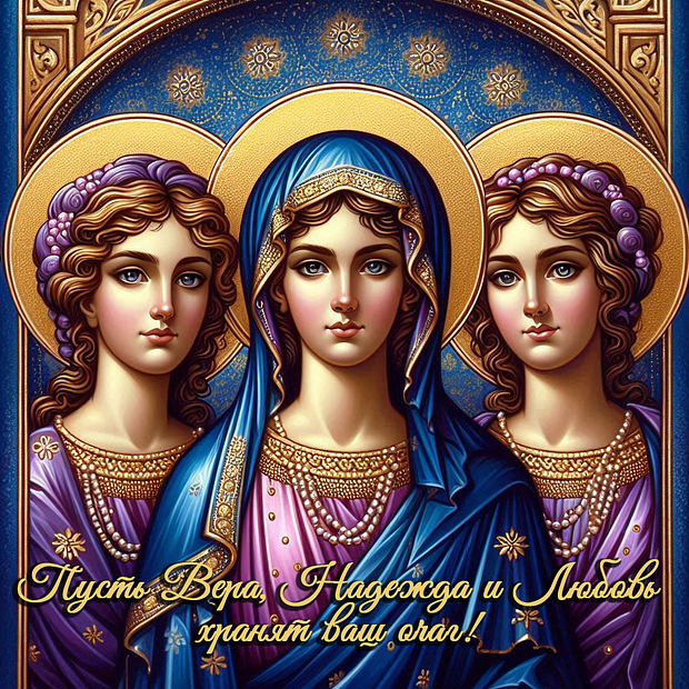 Праздничные открытки ко Дню Веры, Надежды и Любви: более 40 вариантов поздравлений