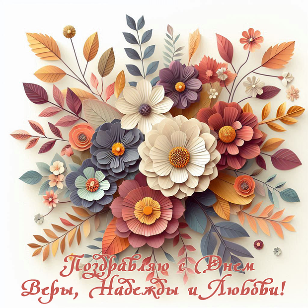 Праздничные открытки ко Дню Веры, Надежды и Любви: более 40 вариантов поздравлений