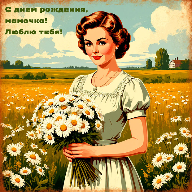 Открытки маме на день рождения: 70+ картинок и поздравлений