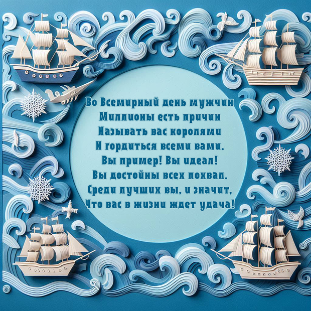 Открытки с Всемирным днем мужчин: 40+ красивых картинок и поздравлений
