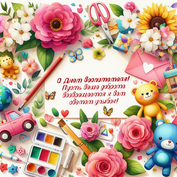 Поздравления на День воспитателя: более 40 уникальных открыток