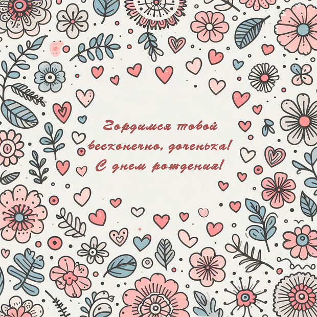 60+ открыток и поздравлений с днем рождения дочери: скачайте бесплатно в хорошем качестве