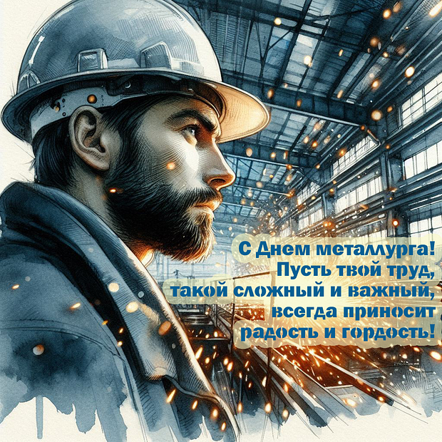Празднование Дня металлурга: яркие открытки и поздравления для коллег