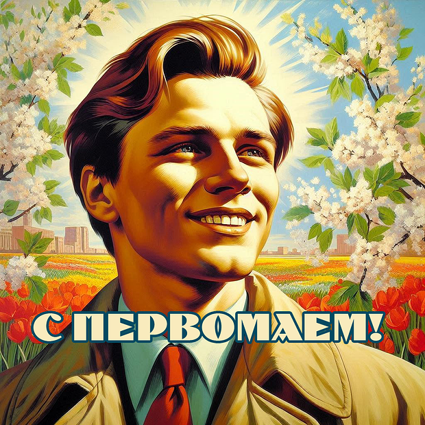 Отметить 1 Мая: 30 современных и советских открыток для поздравления с праздником весны и труда