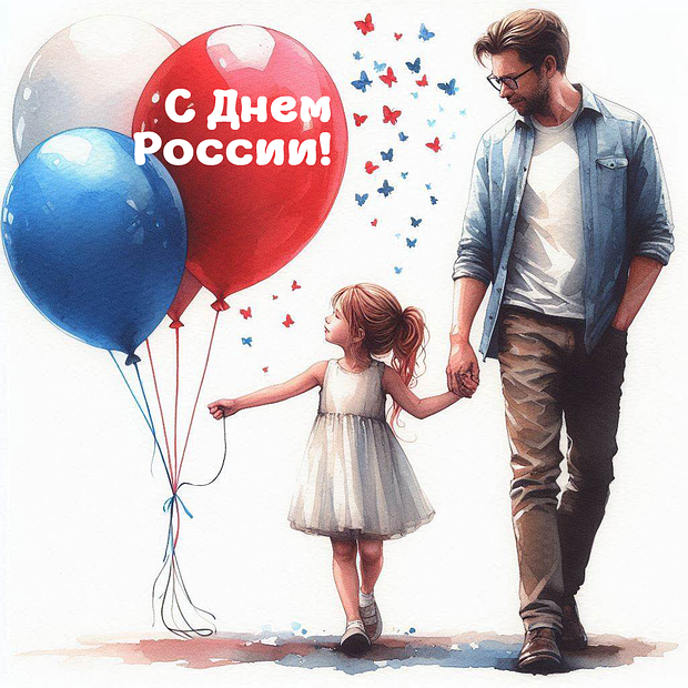 С Днём России! Красивые открытки и поздравления в честь праздника
