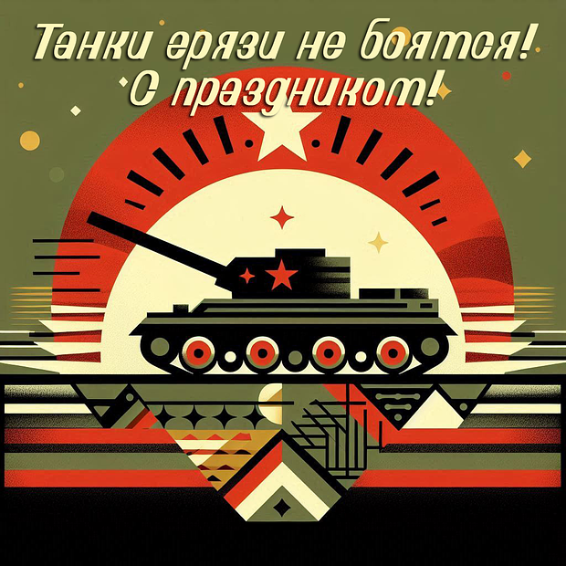 «Танки грязи не боятся!» Отправьте открытки с Днем танкиста: 40+ картинок и поздравлений