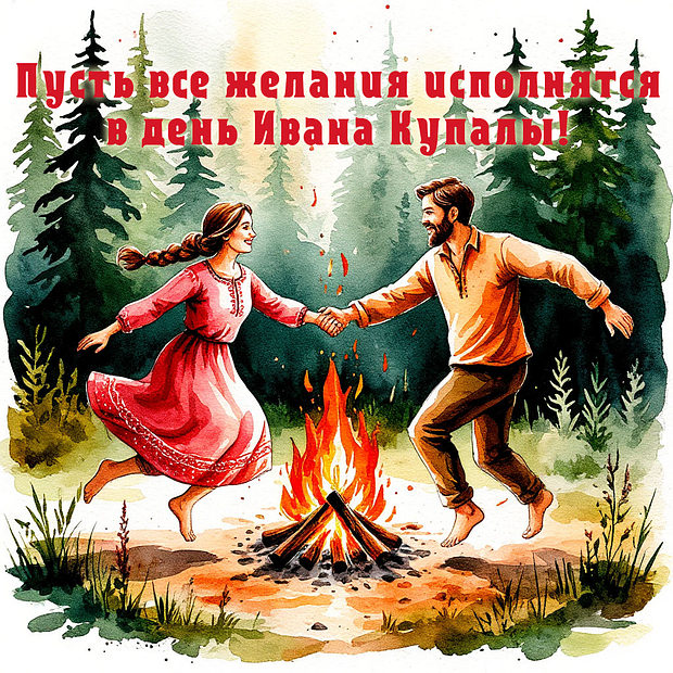 Нарядные открытки ко Дню Ивана Купалы: 40 поздравлений для близких