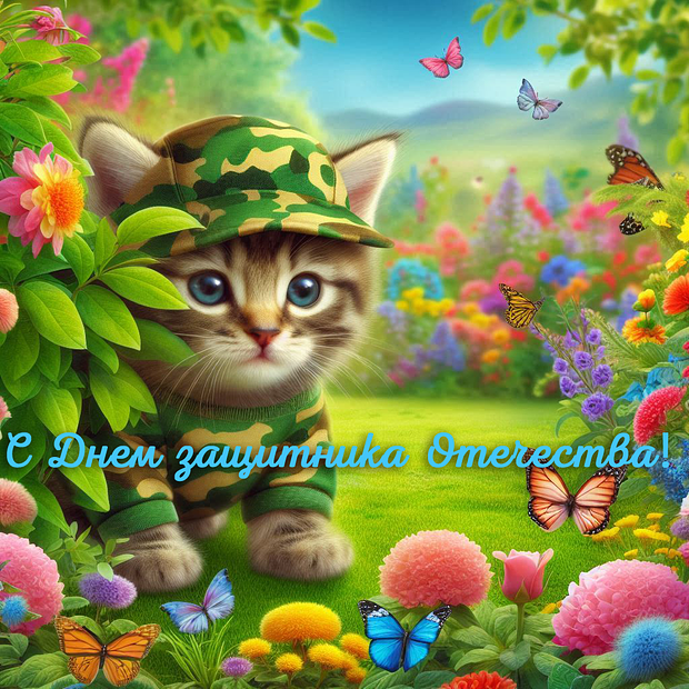 Красивые открытки на 23 Февраля: 30+ идей для поздравления