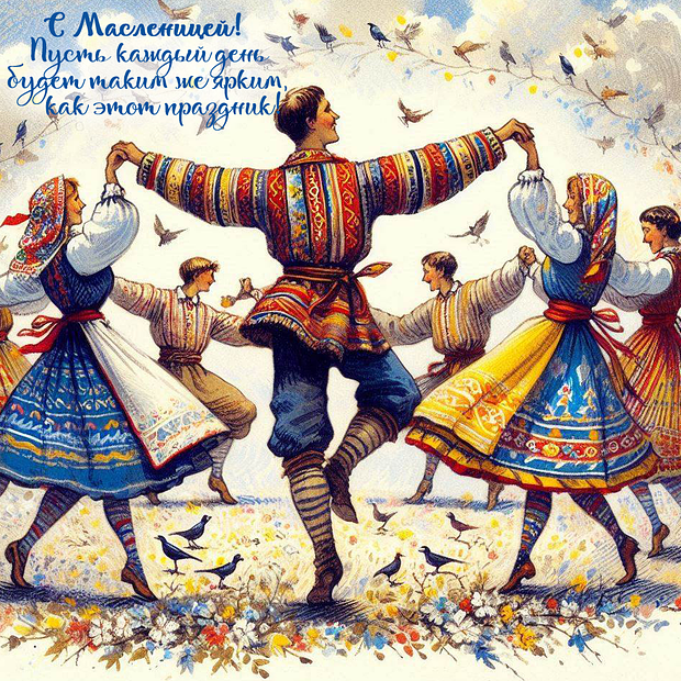 Уникальные открытки к Масленице: 15 картинок для поздравлений близких в 2026 году