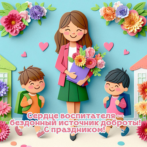 Поздравления на День воспитателя: более 40 уникальных открыток