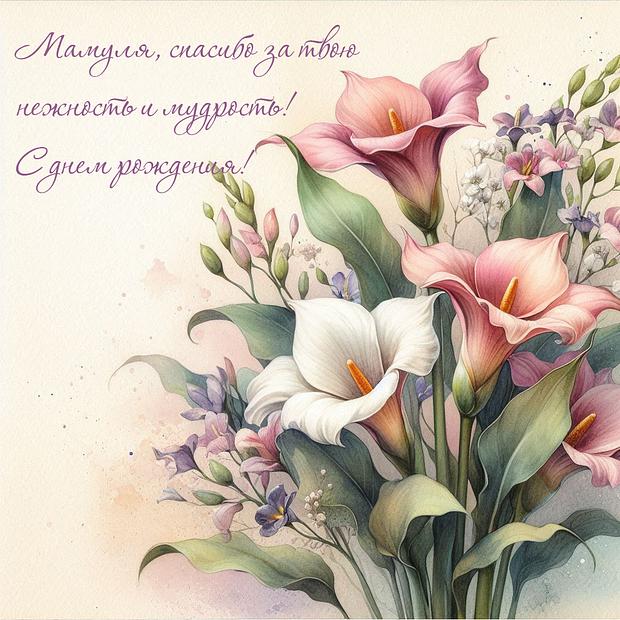 Открытки маме на день рождения: 70+ картинок и поздравлений