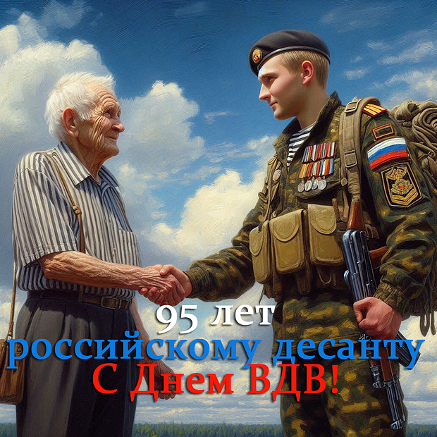 «Никто, кроме нас!» Празднования Дня ВДВ: более 50 открыток и поздравлений по случаю 95-летия десантных войск