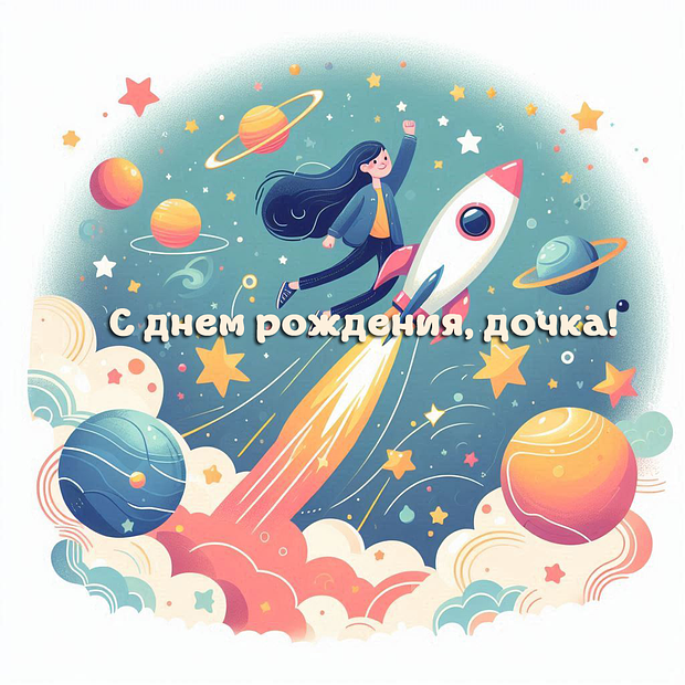 60+ открыток и поздравлений с днем рождения дочери: скачайте бесплатно в хорошем качестве