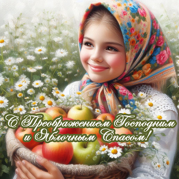 Яблочный Спас: 40+ открыток и поздравлений