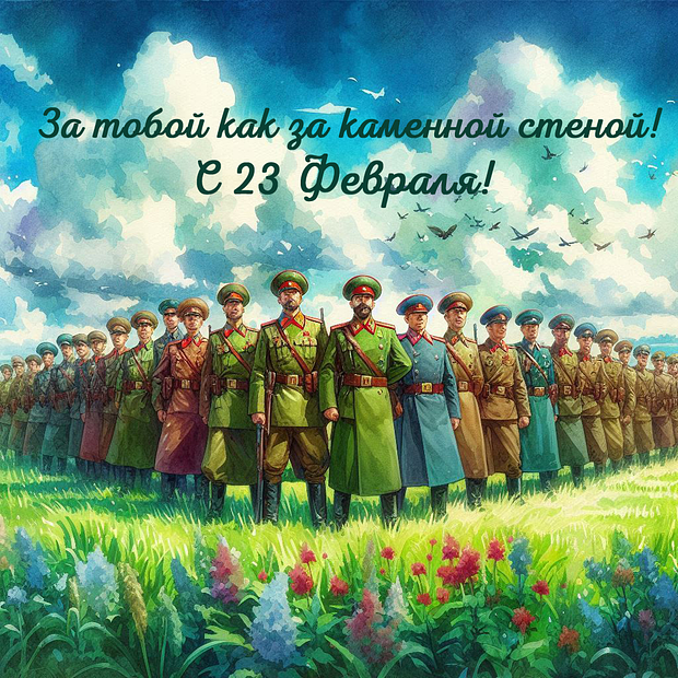 Красивые открытки на 23 Февраля: 30+ идей для поздравления