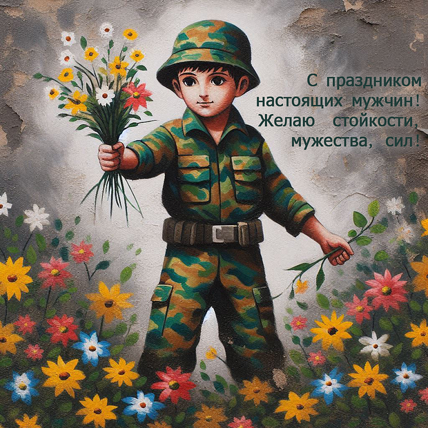 Красивые открытки на 23 Февраля: 30+ идей для поздравления