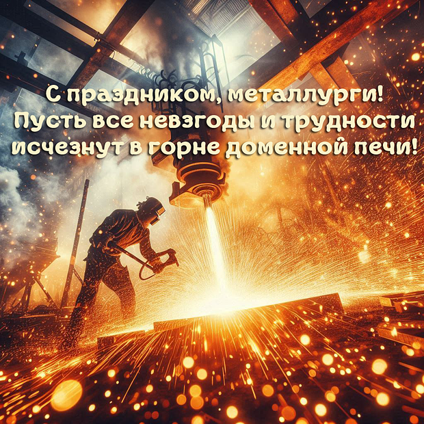 Празднование Дня металлурга: яркие открытки и поздравления для коллег
