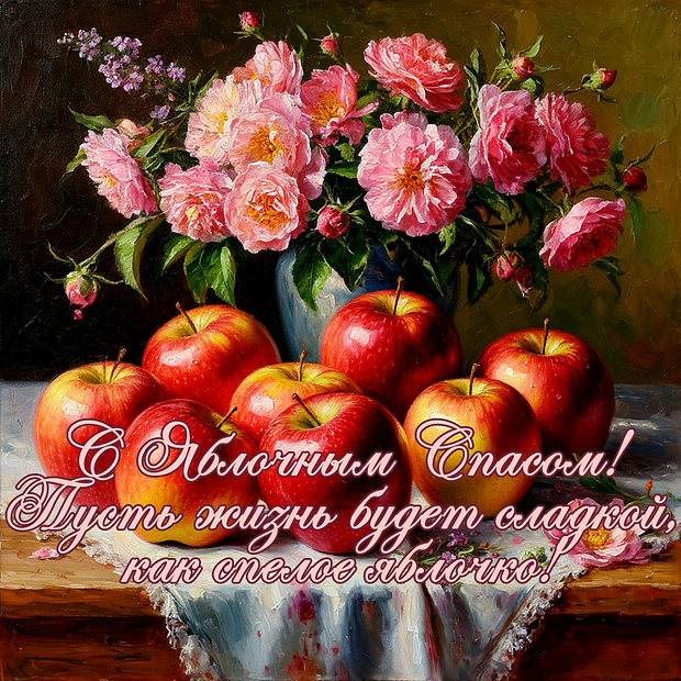 Яблочный Спас: более 40 открыток и поздравлений